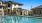 a swimming pool in a backyard