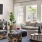a living room with a tv and couches