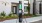 an EV charging station on the sidewalk