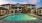 a swimming pool in a backyard