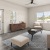 a living room with a couch and a table
